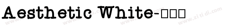 Aesthetic White字体转换